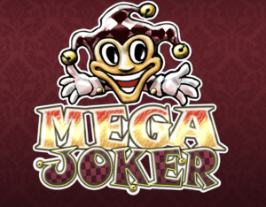 Logo for Mega Joker, an online slot